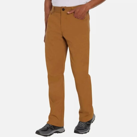 Orvis Fleece Lined Tech Pants Mens 38 x 32 Brown Water Repellent Insulated - Picture 6 of 15